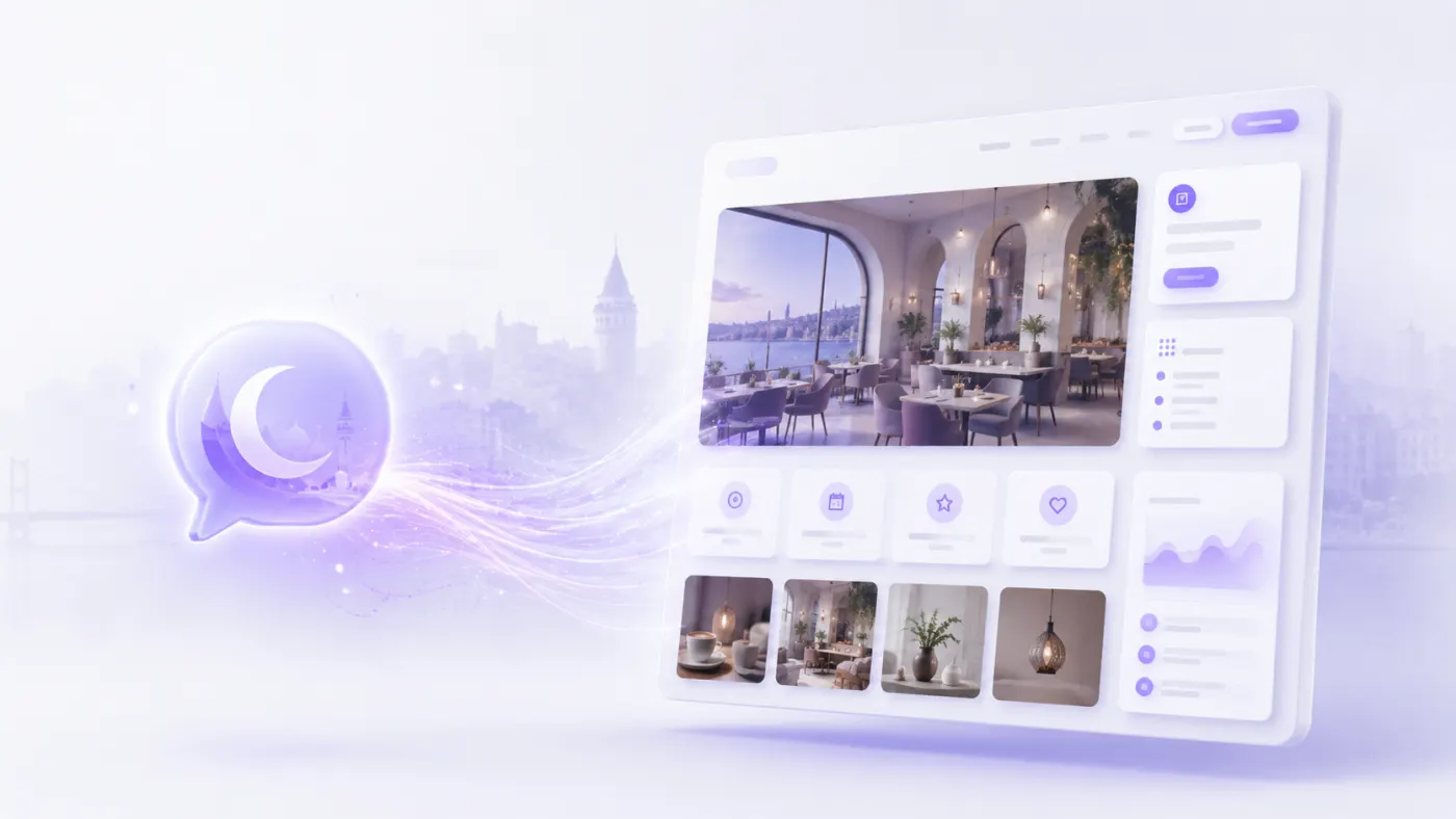 Platform comparison focused on creating local business websites with Turkish prompts