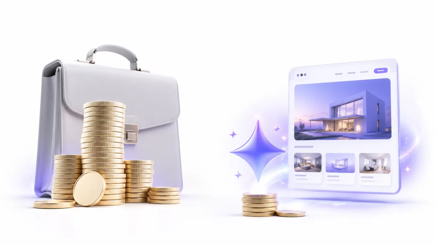 Ajansla web sitesi yaptırma ile AI website builder maliyeti karşılaştırması